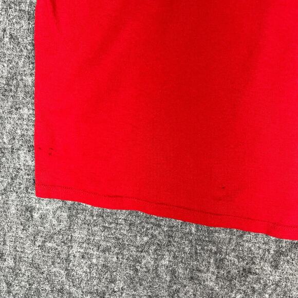 Vintage Single Stitch Shirt Mens‎ XL Jerzees USA made Red Blank Short-sleeve Tee - Picture 7 of 15